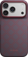 PITAKA Edge iPhone 18 Pro Max hoesje Argyle blauw / rood