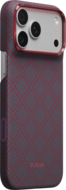 PITAKA Edge iPhone 18 Pro hoesje Argyle blauw / rood 
