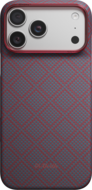 PITAKA Edge iPhone 18 Pro hoesje Argyle blauw / rood 