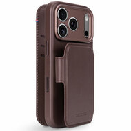 DECODED Leather Detachable Wallet Case iPhone 18 Pro hoesje bruin