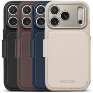 DECODED Leather Detachable Wallet Case iPhone 18 Pro hoesje zwart