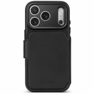 DECODED Leather Detachable Wallet Case iPhone 18 Pro hoesje zwart