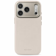 DECODED Leather Case iPhone 18 Pro hoesje taupe