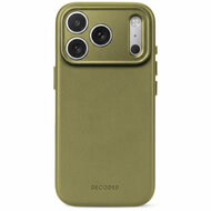 DECODED Leather Case iPhone 18 Pro hoesje groen