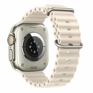 TechProtection Oceaan Apple Watch Ultra 49 / 46 / 45 / 44 mm bandje beige