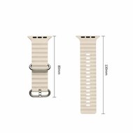 TechProtection Oceaan Apple Watch Ultra 49 / 46 / 45 / 44 mm bandje beige