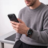 TechProtection Oceaan siliconen Apple Watch Ultra 49 / 46 / 45 / 44 mm bandje zwart / oranje