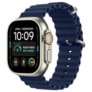 TechProtection Oceaan Apple Watch Ultra 49 / 46 / 45 / 44 mm bandje donkerblauw