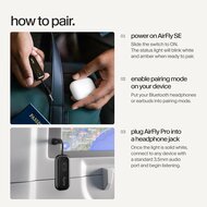 Twelve South AirFly SE Bluetooth transmitter draadloze koptelefoon adapter zwart