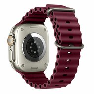 TechProtection Ocean Silikon Apple Watch Ultra Armband 49 / 46 / 45 / 44 mm burgundy rot