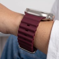 TechProtection Ocean Silikon Apple Watch Ultra Armband 49 / 46 / 45 / 44 mm burgundy rot