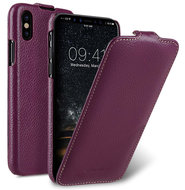 Melkco Leather Jacka iPhone X hoesje Paars