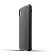 Mujjo Leather iPhone XS Plus hoesje Zwart