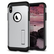 Spigen Slim Armor iPhone XS Max hoesje Zilver