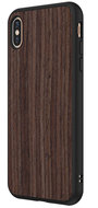 RhinoShield SolidSuit Wood iPhone XS hoesje Walnoot Zwart