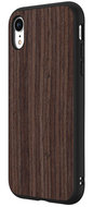 RhinoShield SolidSuit Wood iPhone XR hoesje Walnoot Zwart