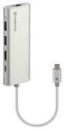Cadyce Aluminium HDMI + Ethernet USB-C hub Zilver