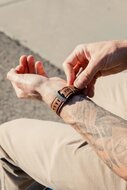 UAG Leather Apple Watch 44 mm strap bandje Zwart