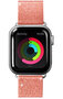 LAUT Sparkle Leather Apple Watch 40 mm bandje Roze