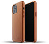 Mujjo Leather case iPhone 12 / 12 Pro hoesje Tan
