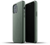 Mujjo Leather case iPhone 12 / 12 Pro hoesje Groen