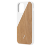 Native Union Clic Wooden iPhone 12 Pro / iPhone 12 hoesje Wit