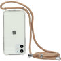 Mobiparts Lanyard iPhone 12 / iPhone 12 Pro hoesje Nude