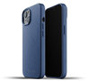 Mujjo Leather case iPhone 13 mini hoesje Blauw