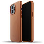 Mujjo Leather case iPhone 13 Pro Max hoesje Tan