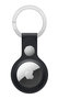 Apple leren AirTag sleutelhanger Zwart