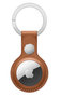 Apple leren AirTag sleutelhanger Bruin