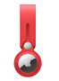 Apple AirTag leren loop hanger Rood