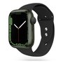 TechProtection siliconen Apple Watch 45 / 44 / 42 mm bandje Zwart