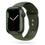 TechProtection siliconen Apple Watch 44 / 42 mm bandje Groen