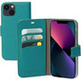 Mobiparts Saffiano Wallet iPhone 13 mini hoesje&nbsp;Groen