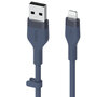 Belkin BoostCharge Flex USB-A naar Lightning kabel 1 meter blauw