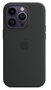 Apple MagSafe siliconen iPhone 14 Pro hoesje zwart