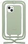 Woodcessories Change iPhone 14 hoesje met koord groen