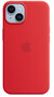Apple MagSafe siliconen iPhone 14 Plus hoesje rood