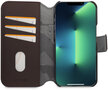 Decoded leren wallet iPhone 14 Pro hoesje bruin