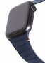 Decoded Traction Leather Apple Watch 45 / 44 mm bandje donkerblauw