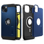 Spigen Tough Armor MagSafe iPhone 14 hoesje blauw