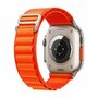 TechProtection Nylon Apple Watch Ultra 49 / 45 / 44 mm bandje oranje