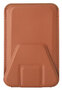hoesie MagSafe wallet portemonnee hoesje met stand bruin