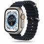 TechProtection siliconen Apple Watch Ultra 49 / 45 / 44 mm bandje zwart