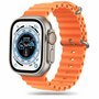 TechProtection siliconen pro Apple Watch Ultra 49 / 45 / 44 mm bandje oranje