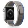TechProtection Nylon Apple Watch Ultra 49 / 45 / 44 mm bandje grijs / blauw