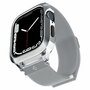 Spigen Metal Fit Pro Apple Watch 45 mm bandje zilver