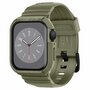 Spigen Rugged Armor Pro Apple Watch 45 / 44 mm hoes + bandje khaki