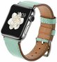 TechProtection Leather Sweetband Apple Watch 49 / 45 / 44 mm bandje Mint